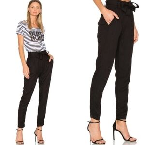 A.L.C. Ansel Harem High Waisted Paperbag Pants Black XS 2